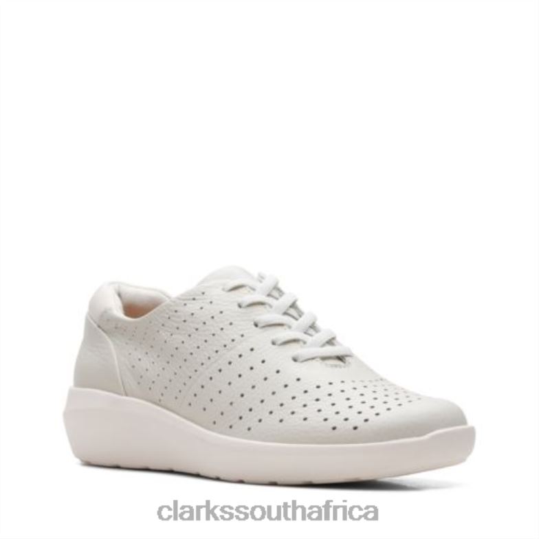 Kayleigh Aster White Leather Clarks 840403870 Women Clarks White Leather