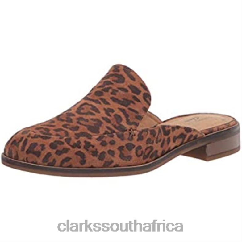 Leopard Print Clarks Women's Trish Plant Clog 840402248 Women Clarks Leopard Print