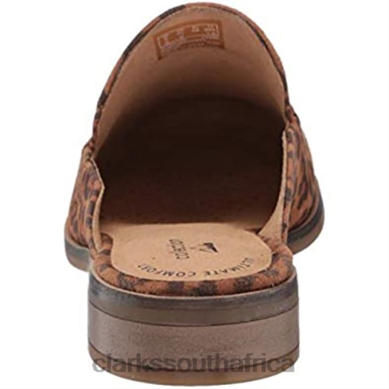 Leopard Print Clarks Women's Trish Plant Clog 840402248 Women Clarks Leopard Print