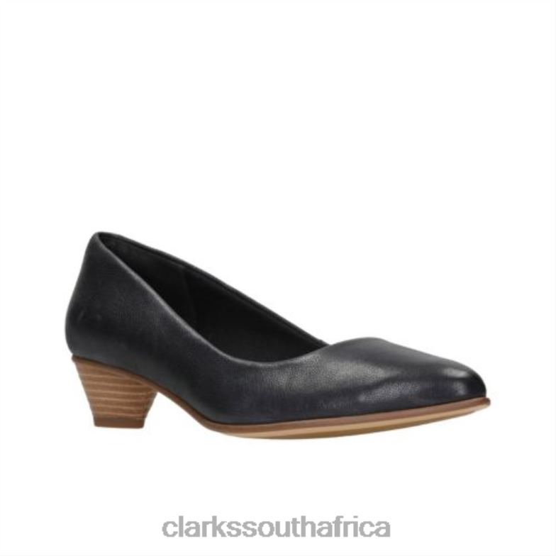 Mena Bloom Clarks Black Leather 840404047 Women Clarks Black Leather