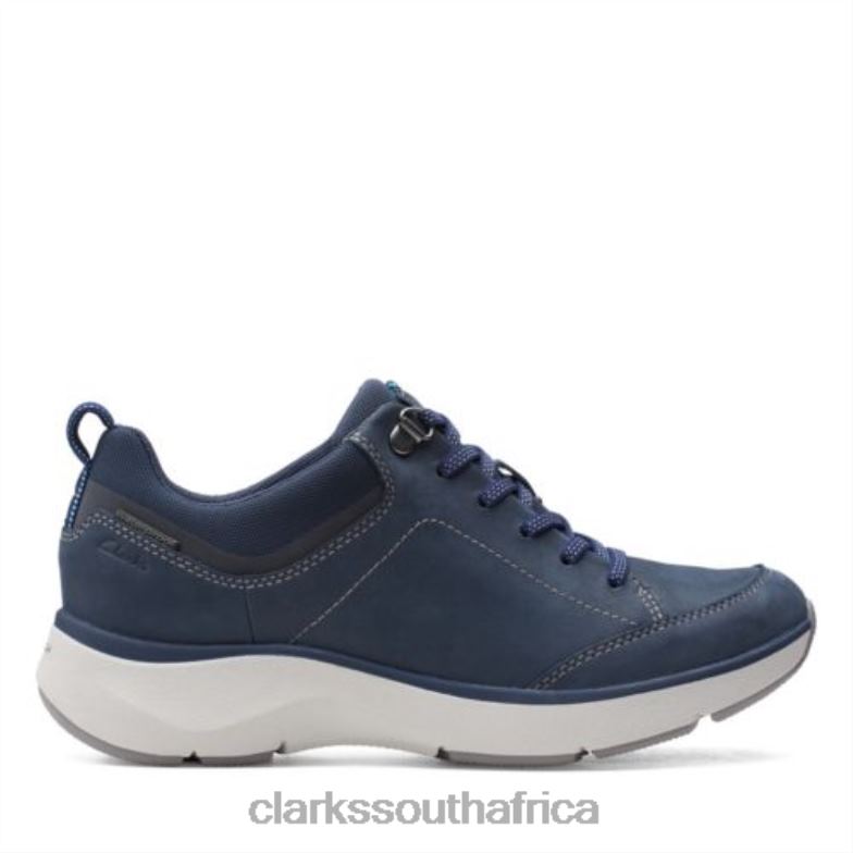 Navy Combi Clarks Wave 20 Lace 840403891 Women Clarks Navy Combi