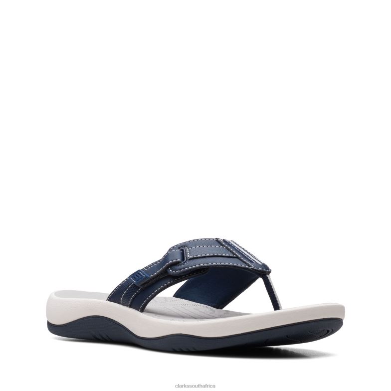 Sunmaze Daisy Navy Synthetic Clarks 840403406 Women Clarks Navy Synthetic