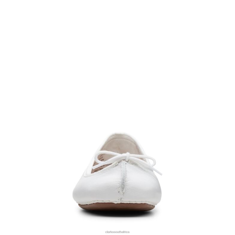 White Leather Freckle Ice Clarks 840403180 Women Clarks White Leather