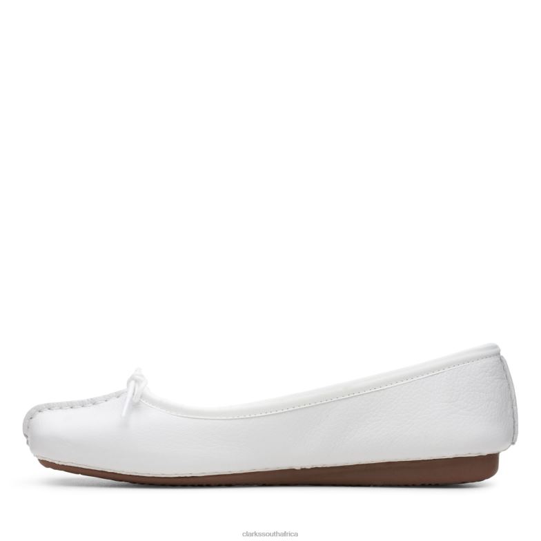 White Leather Freckle Ice Clarks 840403180 Women Clarks White Leather