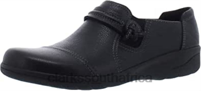 Women's Cheyn Madi Leather Closed Toe Clarks Black 84040223 Women Clarks