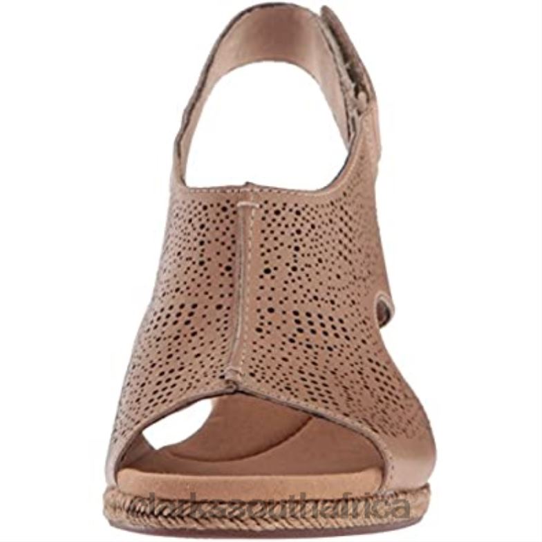 Women's Lafley Rosen Platform Clarks Sand Leather 840401373 Women Clarks Sand Leather