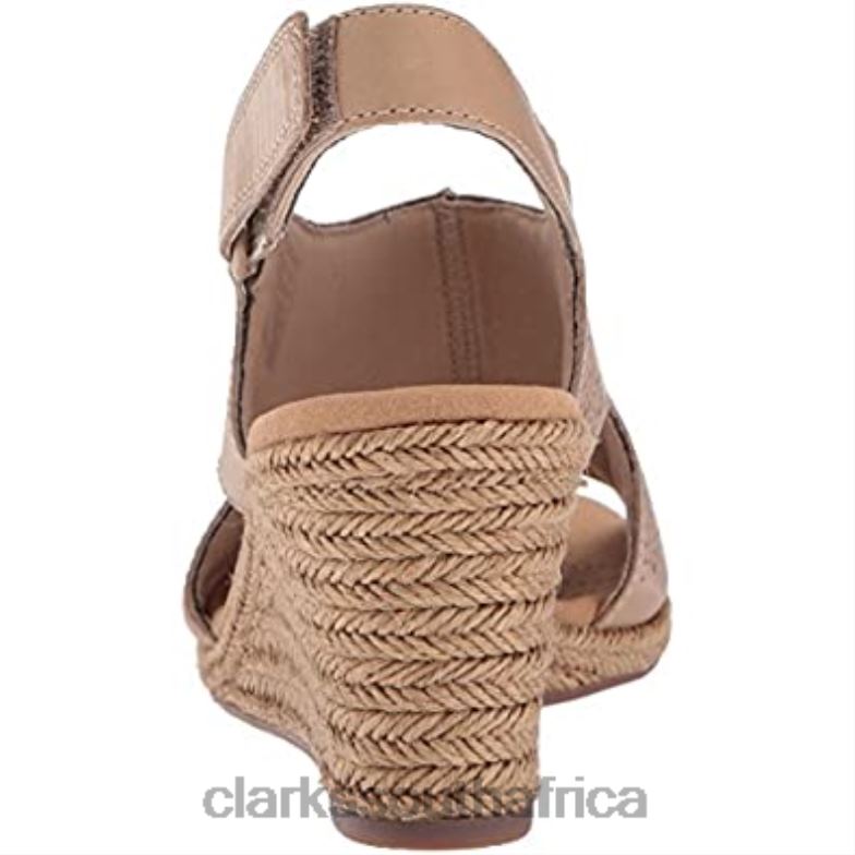 Women's Lafley Rosen Platform Clarks Sand Leather 840401373 Women Clarks Sand Leather