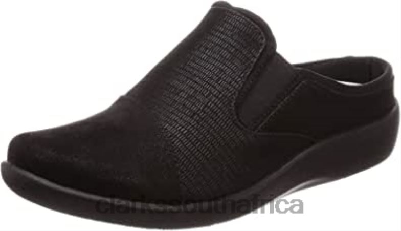 Women's Sillian Free Clog Clarks Black 840401261 Women Clarks Black