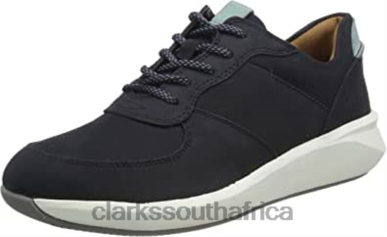 Women's Un Rio Sprint Shoes Clarks Navy Nubuck 84040965 Women Clarks Navy Nubuck