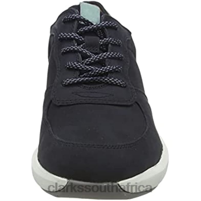Women's Un Rio Sprint Shoes Clarks Navy Nubuck 84040965 Women Clarks Navy Nubuck