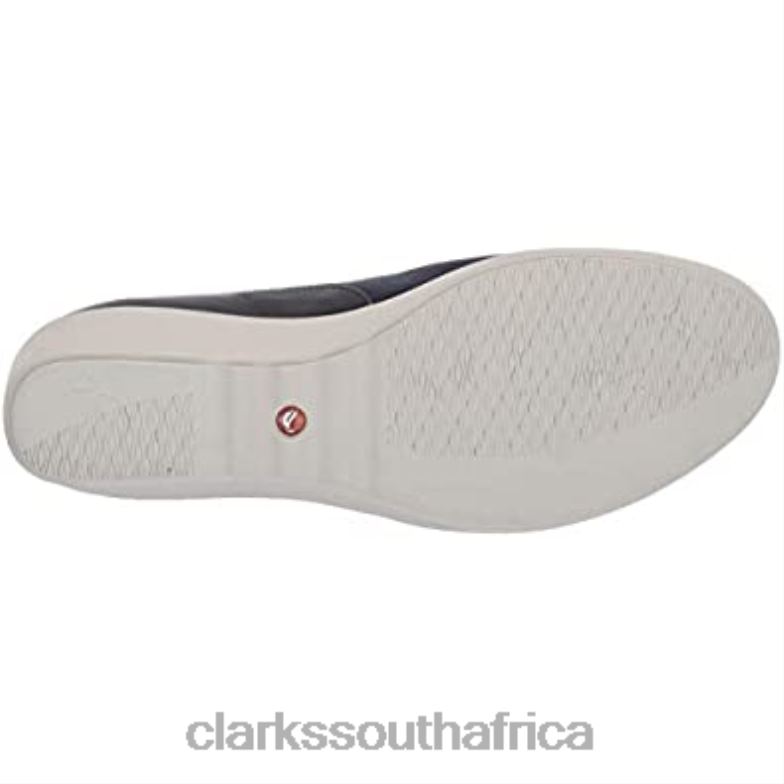 Women's Un Tallara Ivy Platform Clarks Navy Nubuck Leather Combi 84040565 Women Clarks Navy Nubuck Leather Combi