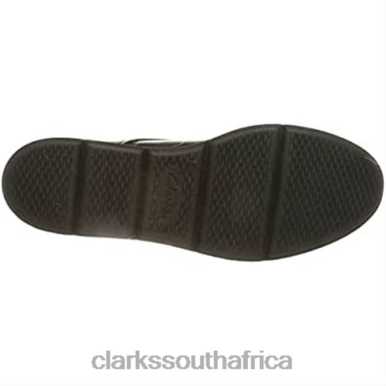 Black Leather Clarks Women's Shayllace Oxford 840401184 Women Clarks