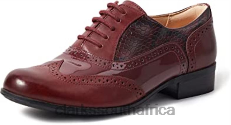 Merlot Clarks Women's Hamble Oak Oxford 840402872 Women Clarks Merlot