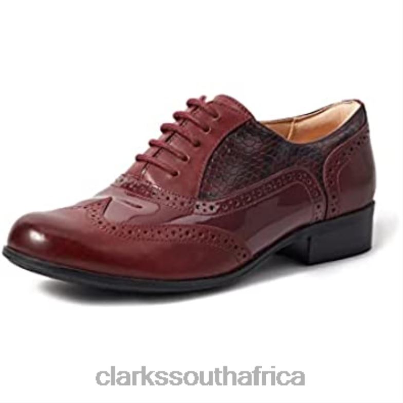 Merlot Clarks Women's Hamble Oak Oxford 840402872 Women Clarks Merlot