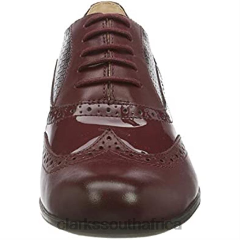 Merlot Clarks Women's Hamble Oak Oxford 840402872 Women Clarks Merlot