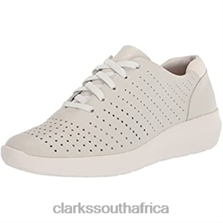 White Leather Clarks Women's Kayleigh Aster Oxford 84040576 Women Clarks White Leather