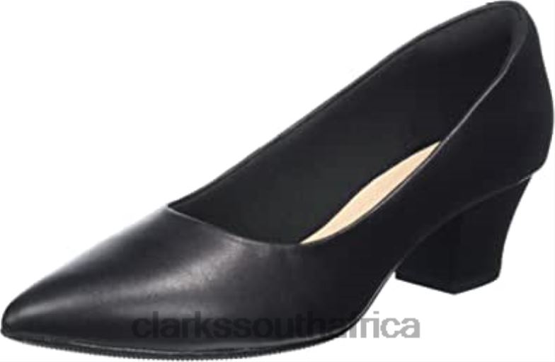 Black Clarks Women's Teresa Step Pump 840402088 Women Clarks Black Leather