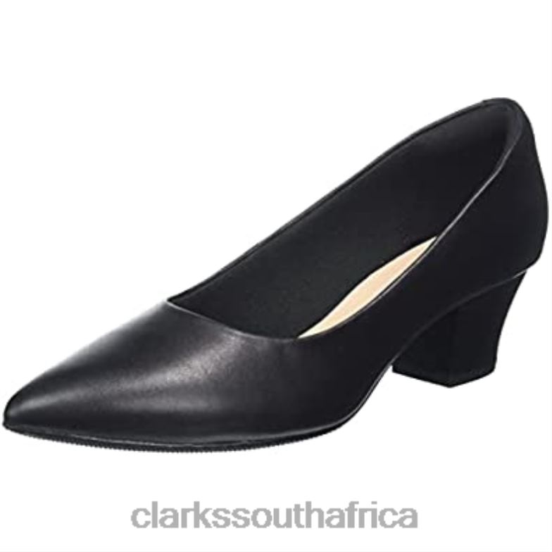 Black Clarks Women's Teresa Step Pump 840402088 Women Clarks Black Leather