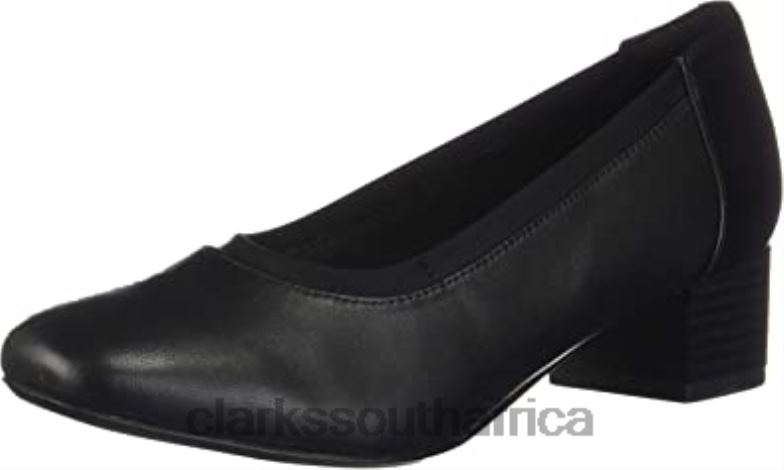 Black Leather Clarks Women's Chartli Fame Pump 840402915 Women Clarks Black Leather