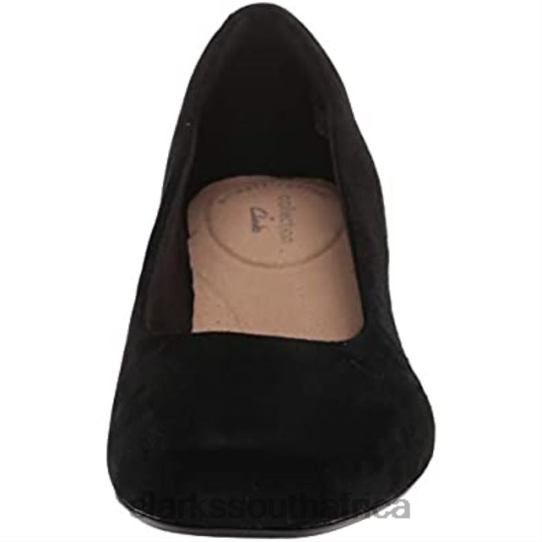 Black Suede Women's Marilyn Leah Pump Clarks 84040516 Women Clarks Black Suede
