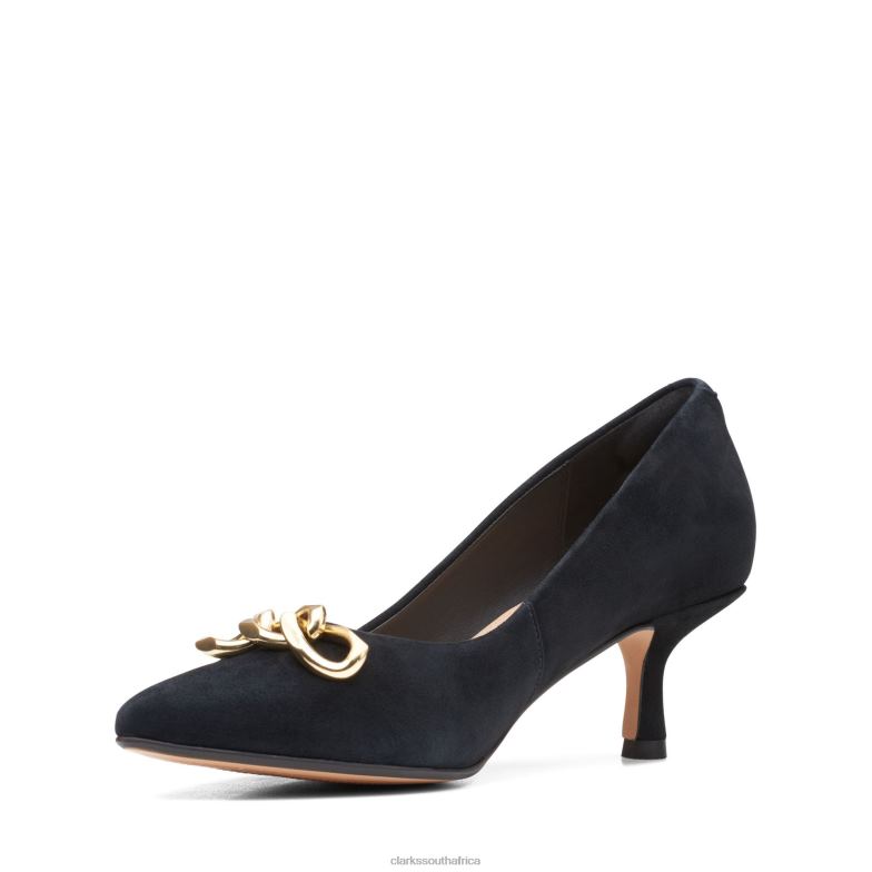 Clarks Black Sde Violet 55 Trim 840403073 Women Clarks Black Sde