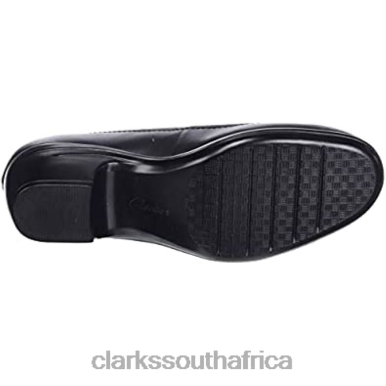 Clarks Black Women's Emily Belle Pump 840401545 Women Clarks Black Leather