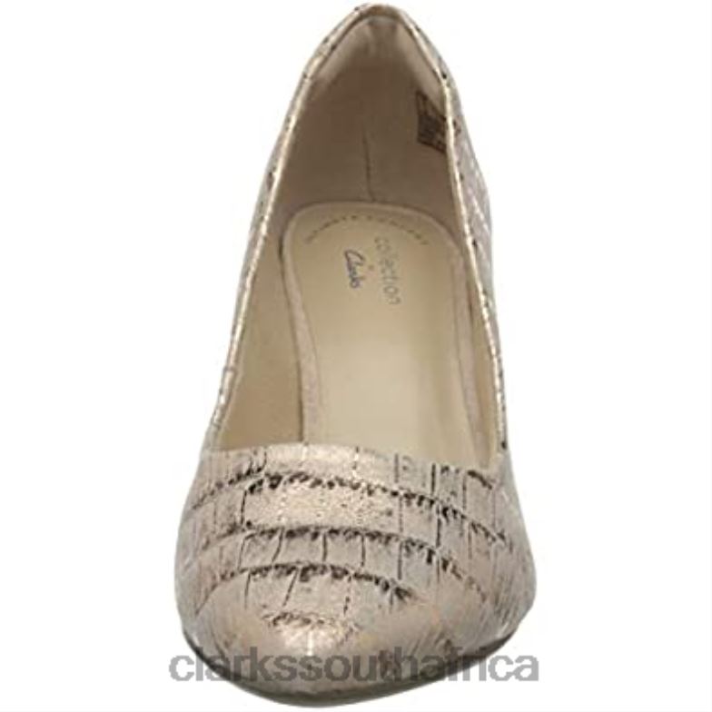 Clarks Dusty Rose Interest Leather Women's Illeana Tulip Pump 840401809 Women Clarks Dusty Rose Interest Leather