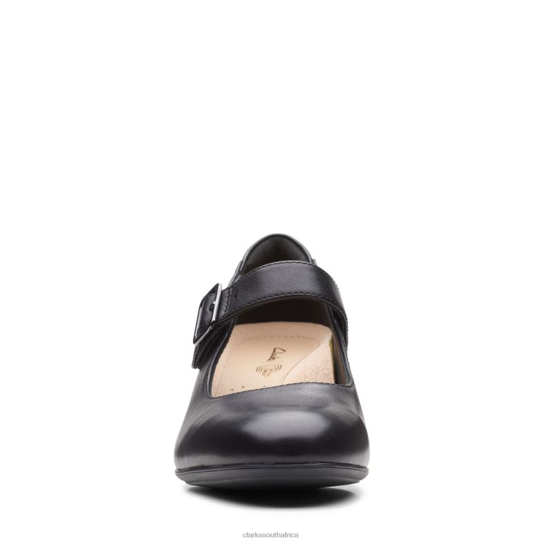 Clarks Linnae Walk Black Leather 840403170 Women Clarks Black Leather
