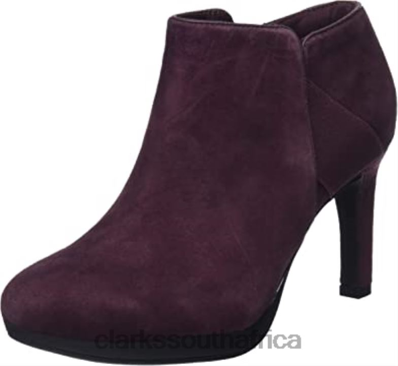 Women's Ambyr Gem Pump Clarks Burgundy Suede 840402759 Women Clarks