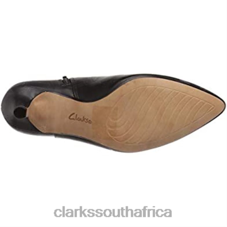 Women's Linvale Sea Slingback Pumps Clarks Black 84040773 Women Clarks Black Leather