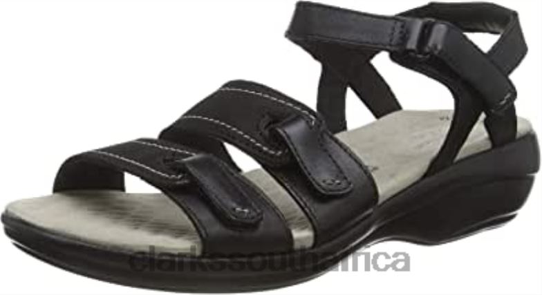 Black Clarks Women's Alexis Shine Sandal 840401208 Women Clarks Black