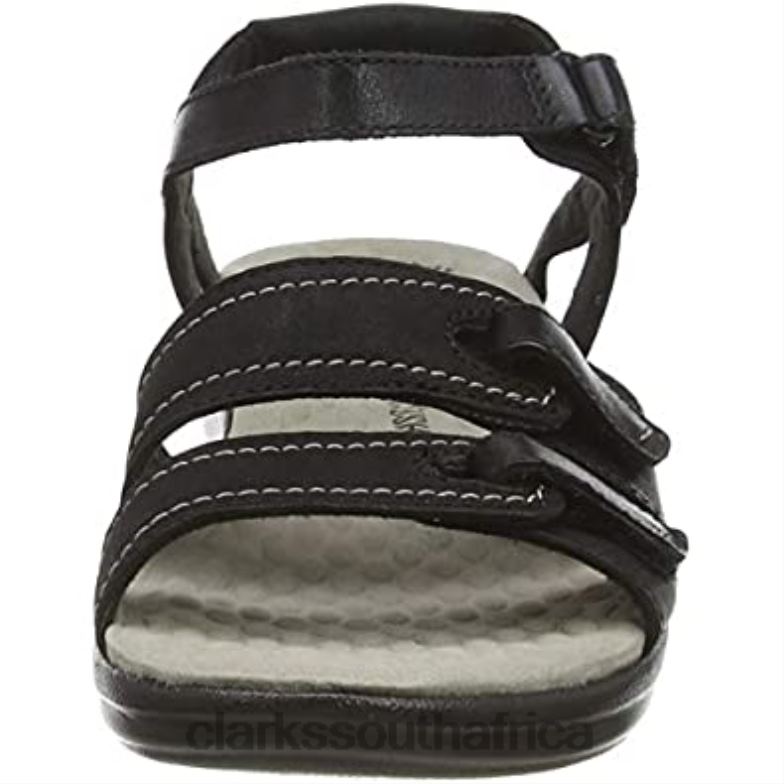 Black Clarks Women's Alexis Shine Sandal 840401208 Women Clarks Black