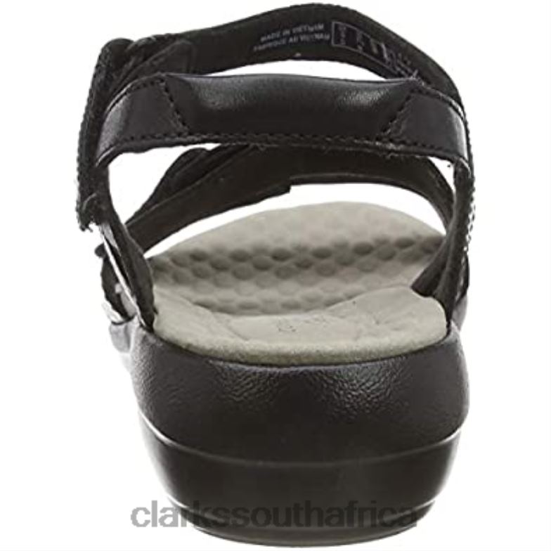 Black Clarks Women's Alexis Shine Sandal 840401208 Women Clarks Black