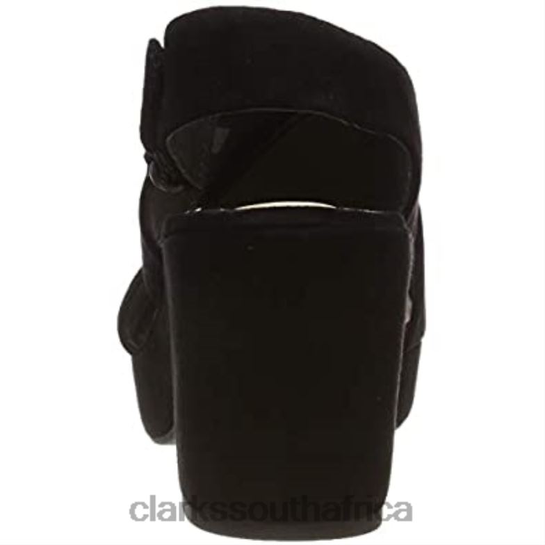 Black Clarks Women's Ankle Strap Sandals 840402027 Women Clarks