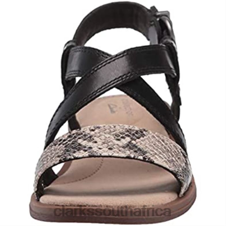 Black Clarks Women's Declan Spring Sandal 840401144 Women Clarks Black