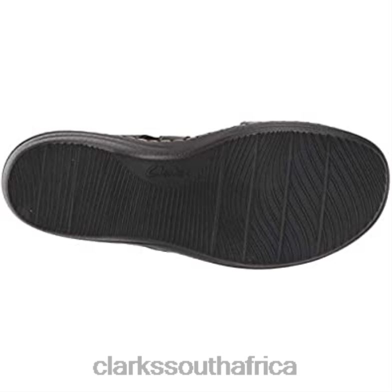 Black Leather Women's Merliah Dove Sandal Clarks 840401804 Women Clarks Black Leather