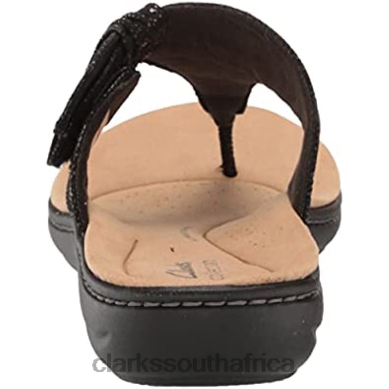 Black Textile Women's Laurieann Rae Flat Sandal Clarks 84040468 Women Clarks
