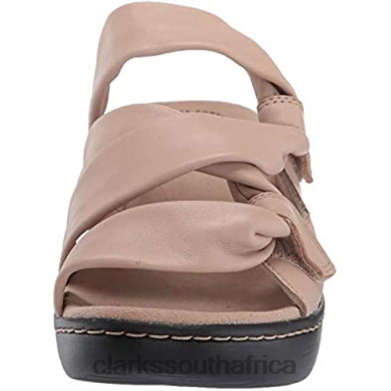 Blush Leather Clarks Women's Delana Jazz Sandal 840401440 Women Clarks Blush Leather