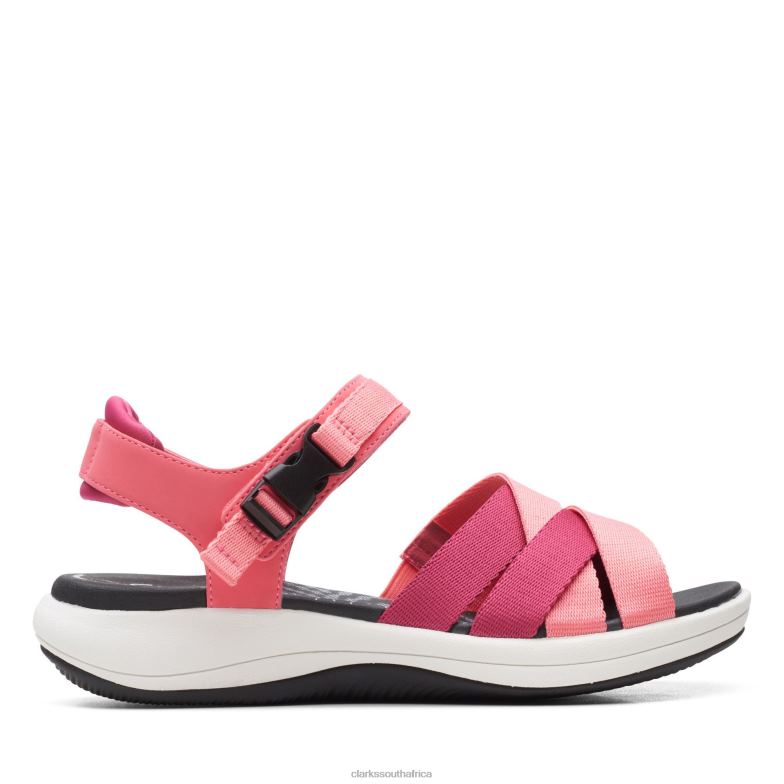 Bright Coral Mira Tide Clarks 840403196 Women Clarks Bright Coral