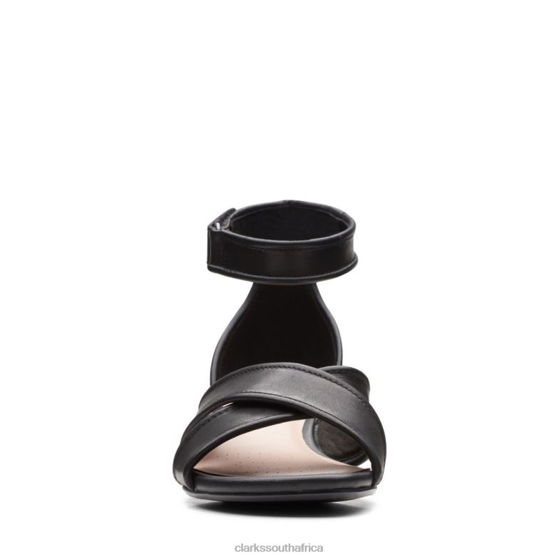 Caroleigh Rise Clarks Black Leather 840403239 Women Clarks Black Leather