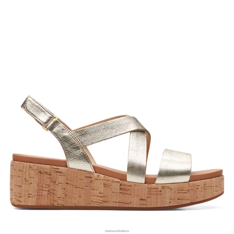 Champagne Clarks Kimmei Cork 840403419 Women Clarks Champagne