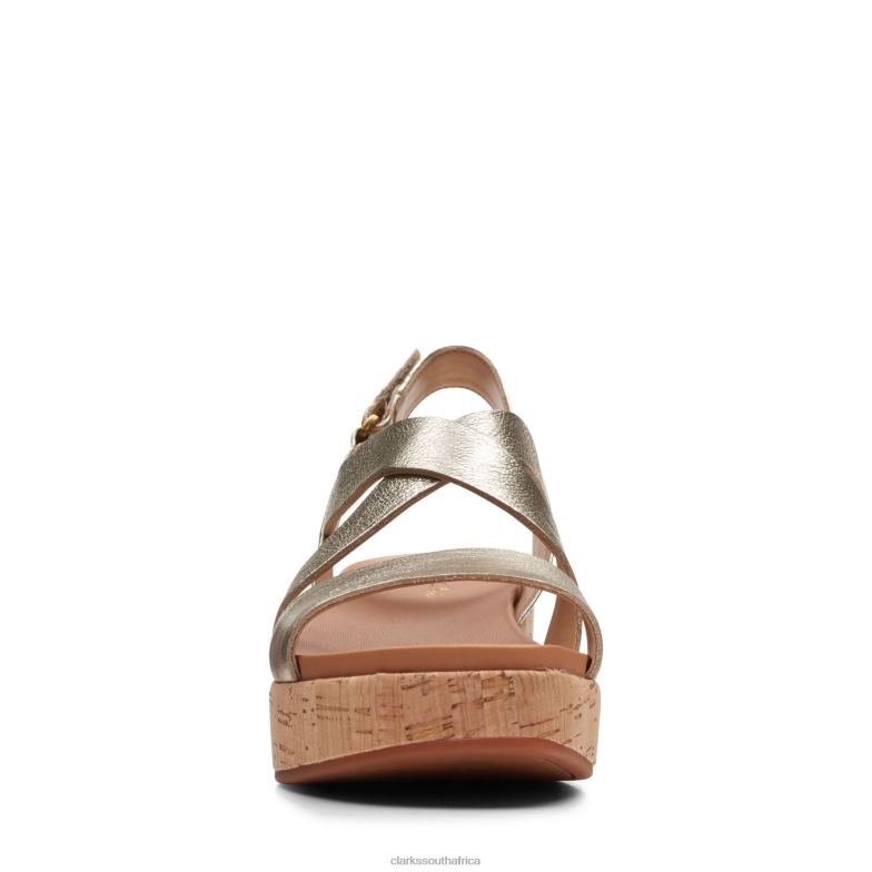 Champagne Clarks Kimmei Cork 840403419 Women Clarks Champagne