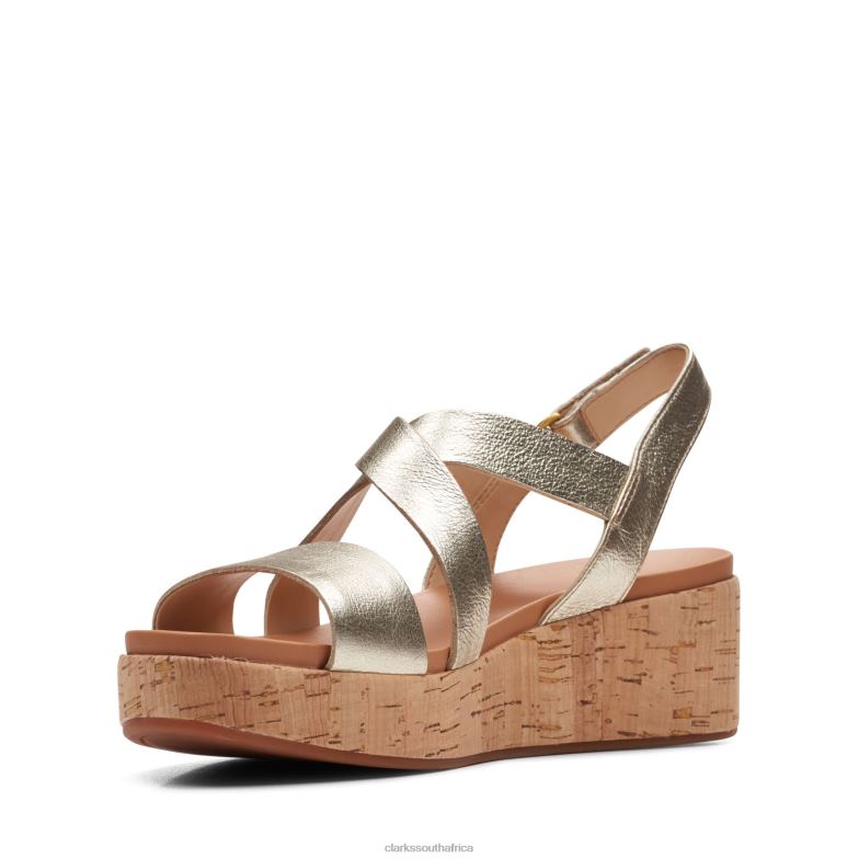 Champagne Clarks Kimmei Cork 840403419 Women Clarks Champagne