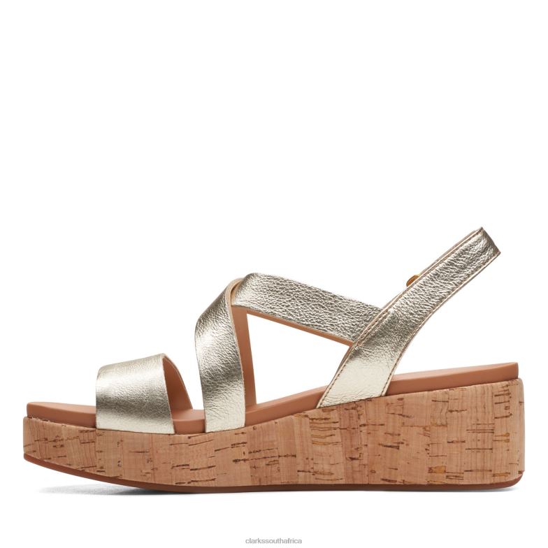 Champagne Clarks Kimmei Cork 840403419 Women Clarks Champagne