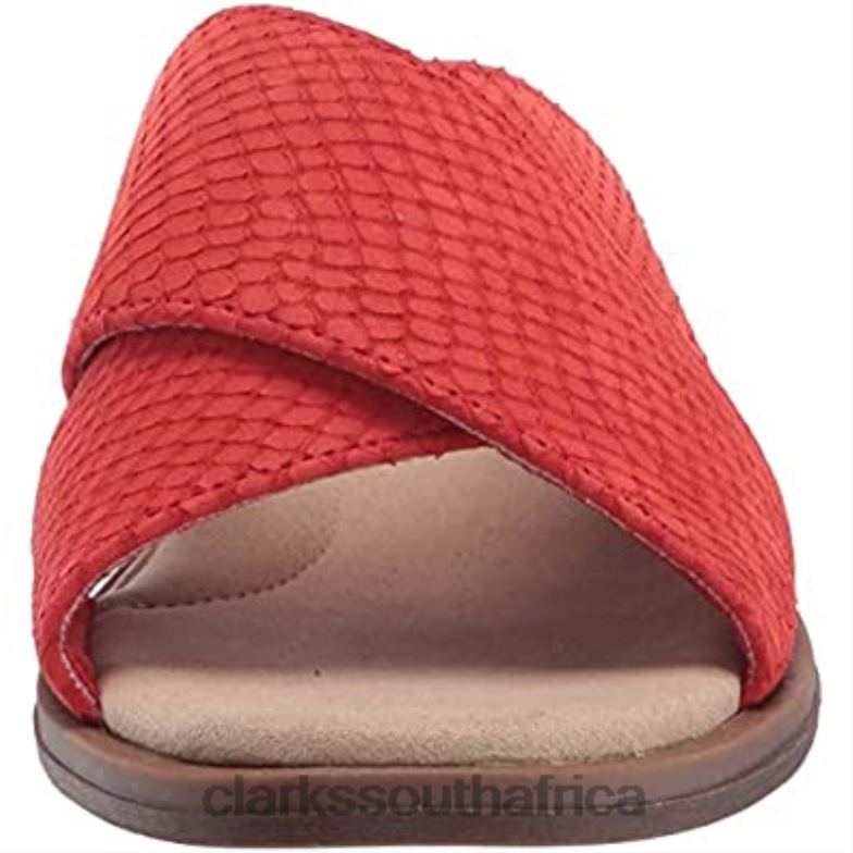Clarks Red Interest Suede Women's Declan Ivy Sandal 84040745 Women Clarks Red Interest Suede