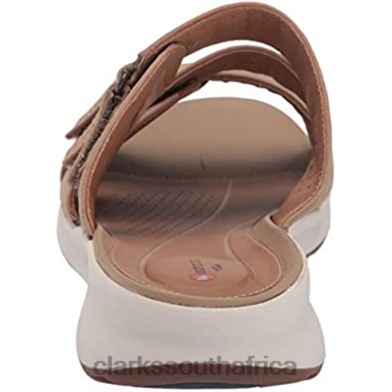 Clarks Sand Nubuck Women's Un Adorn Lane Sandal 840402281 Women Clarks Sand Nubuck