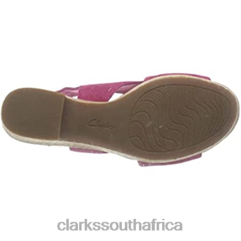 Clarks Women's 261479264 Ankle Strap Sandals Pink 840401818 Women Clarks