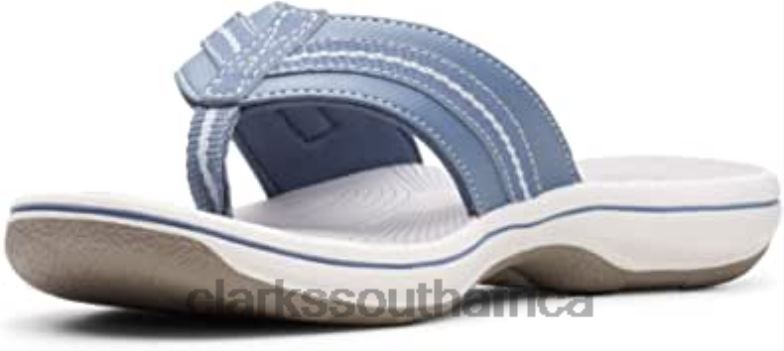Clarks Women's Brinkley Jazzh Sandals Blue Grey 84040330 Women Clarks Blue Grey
