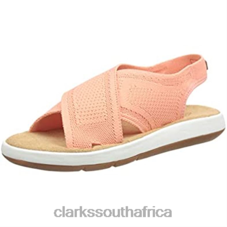 Clarks Women's Jemsa Dash Sandal Light Coral 840401706 Women Clarks Light Coral