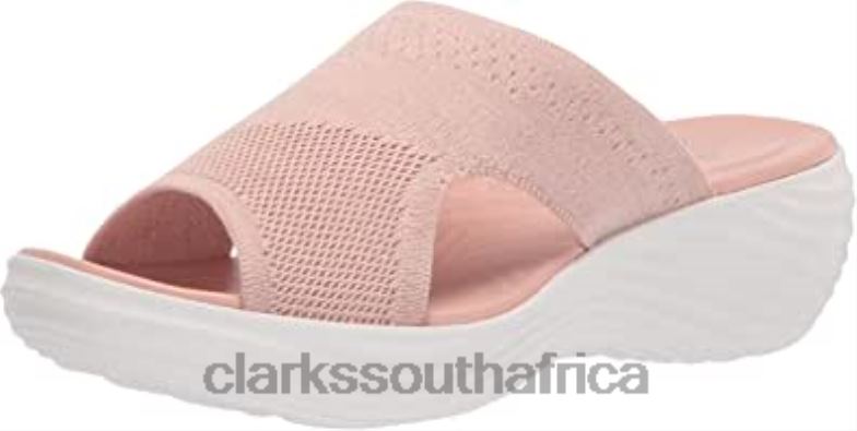 Clarks Women's Marcoral Sandal Light Pink Knit 840402242 Women Clarks Light Pink Knit